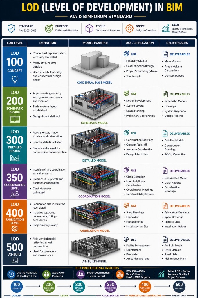 LOD Level of Development in BIM