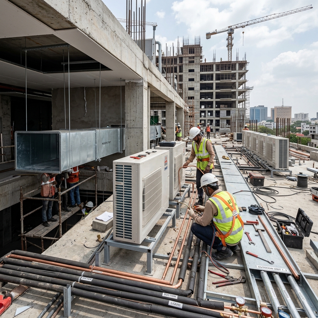 HVAC Installation in Progress