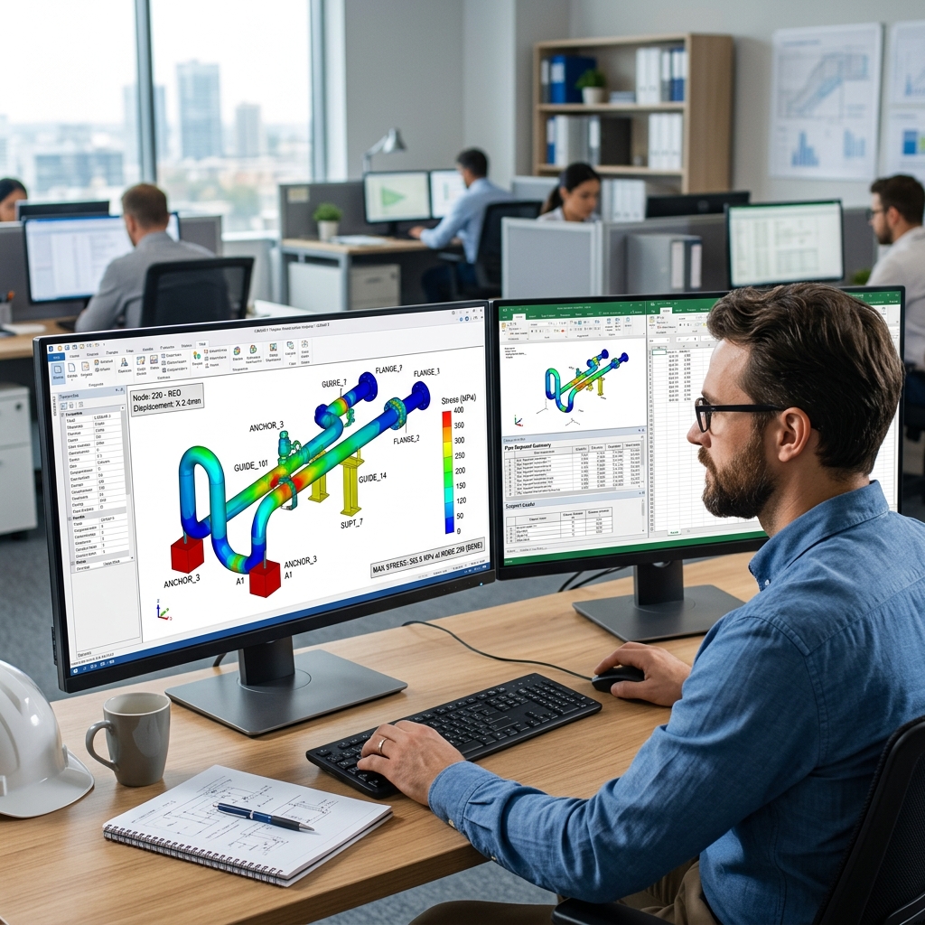 Pipe Stress Analysis Simulation